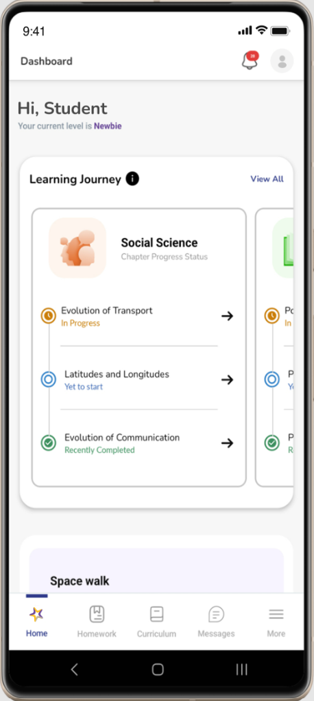 lumos learn student dashboard android