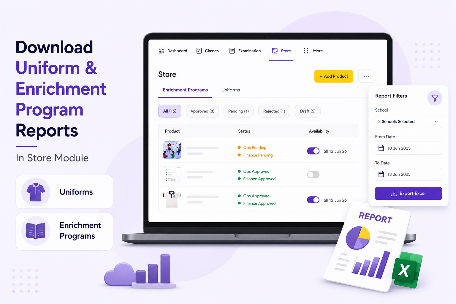 How to Download Uniform and Enrichment Program Reports in the Store Module